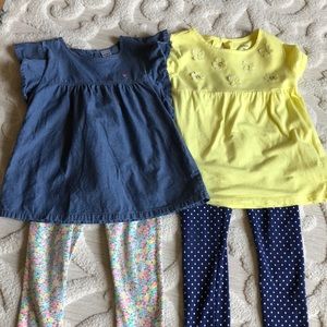Bundle of two Toddler girls Carter’s sets 🎀
